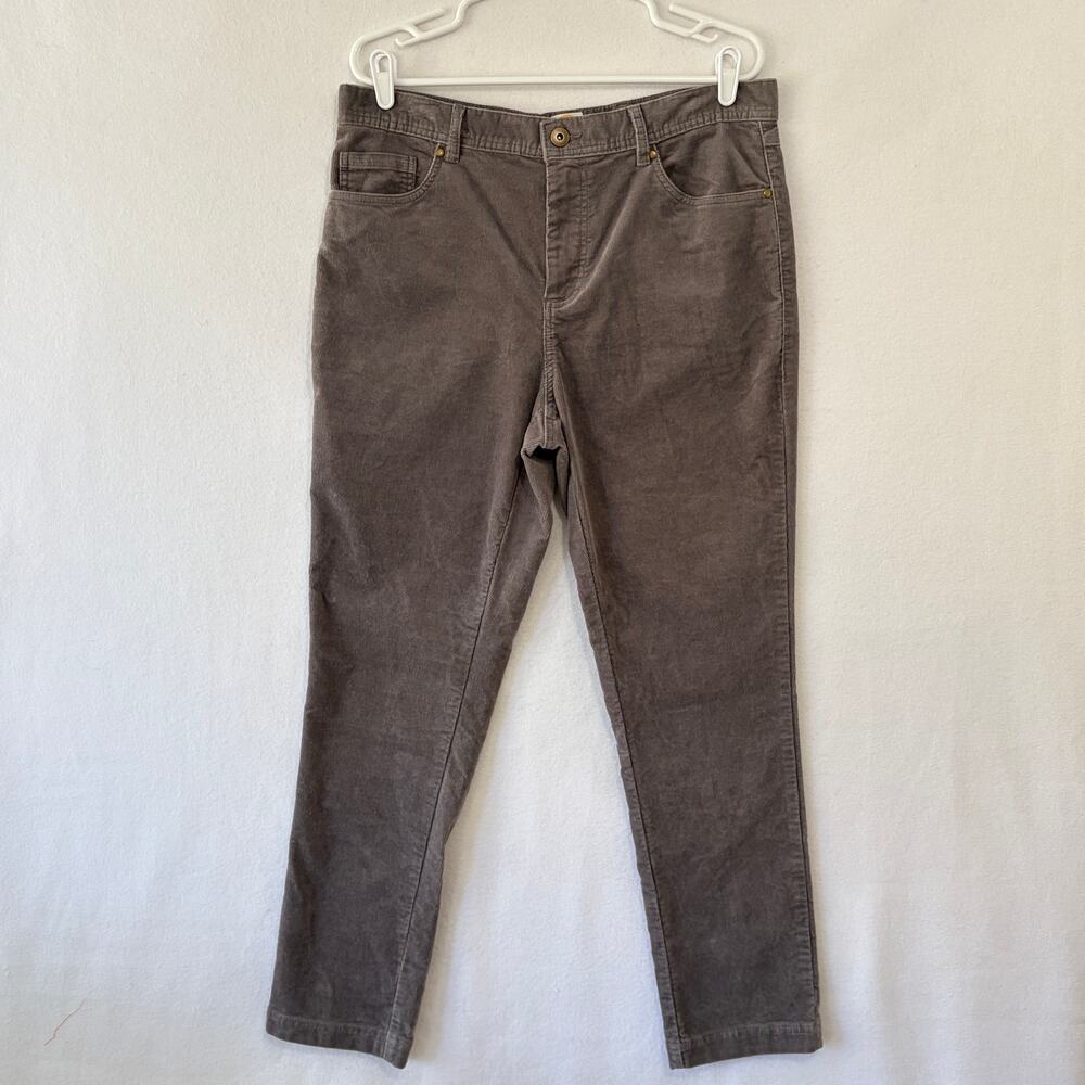 C&C California Corduroy Pants Mens 36x30 Gray Straight Leg Chinos with Stretch